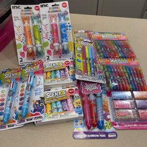 12 Piece Scentos Scented Marker & Pen Lot - Bright Multicolor Set
